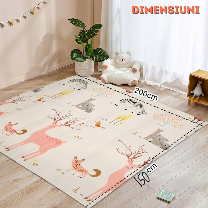 Covoraș de joacă pliabil XL - primul pas către o joacă sigură