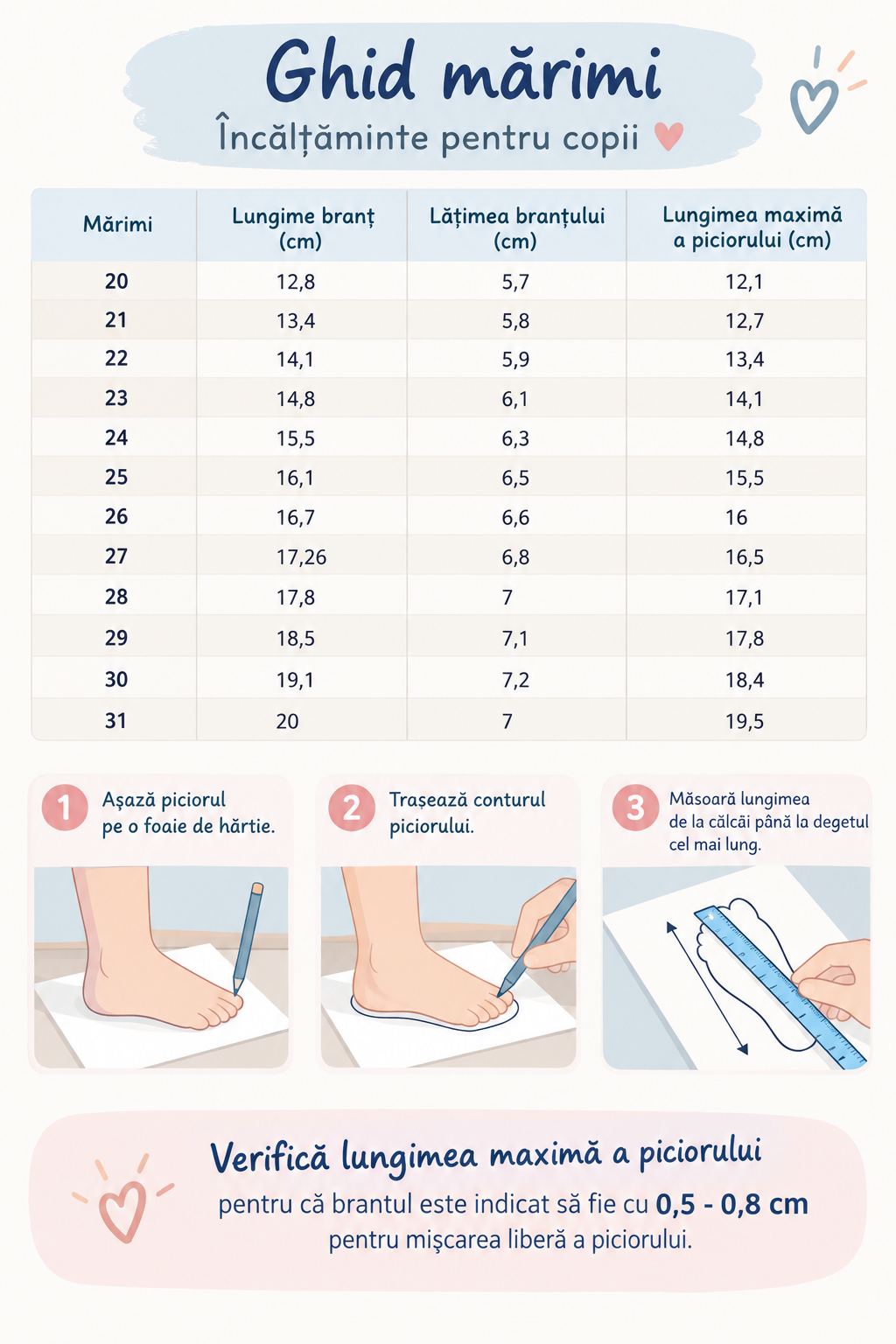Cizme de Iarnă Impermeabile D.D.Step AQUA-TEX – Inimioara mea (+5°C până la -20°C)