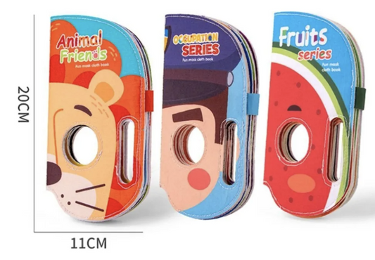 Cărticică interactivă cu măști – învață, joacă-te, explorează!