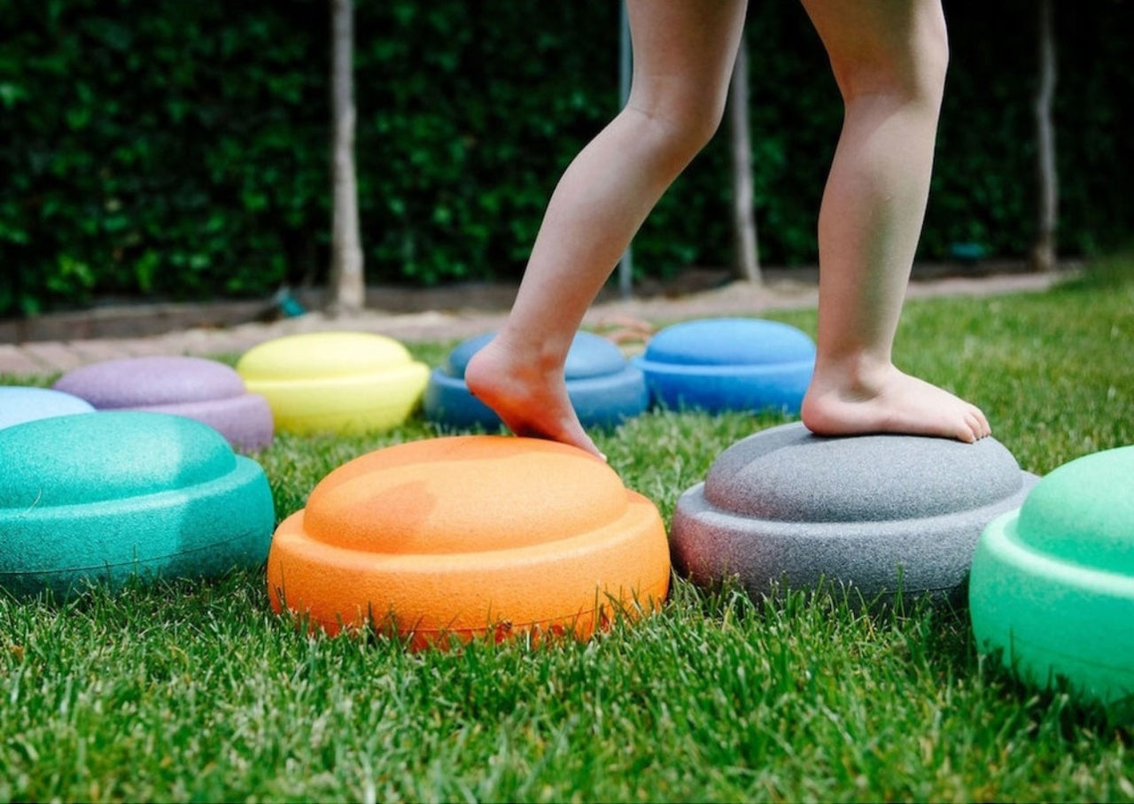 Stepping Stones – Set 6 pietre de echilibru pentru dezvoltarea motrică și integrare senzorială