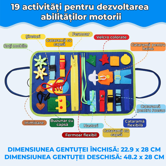Jucărie Interactivă  Busy Board Montessori - 4 pagini