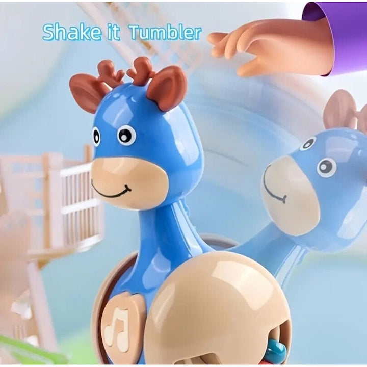 Jucăria care revine mereu în picioare – Tumbler Girafă