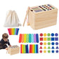 Jucărie Educativă din Lemn cu Activități Montessori Interactive