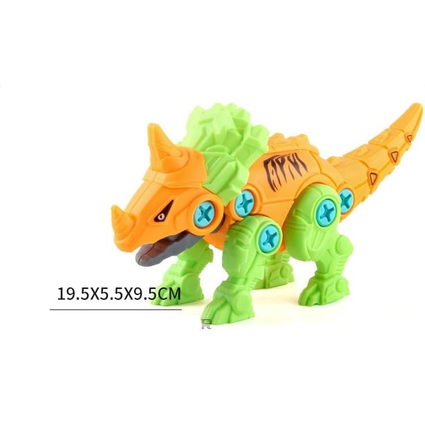 Set Dinozauri De Asamblat cu Autofiletantă Electrică – 4 Modele Interactive
