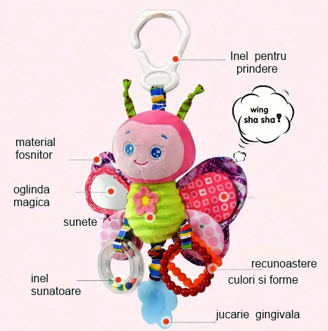 Fluturașul senzorial – prietenul perfect pentru primele descoperiri (18+luni)