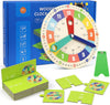Ceas educativ din lemn cu carduri – Învățarea orei devine o joacă! (3+ani)