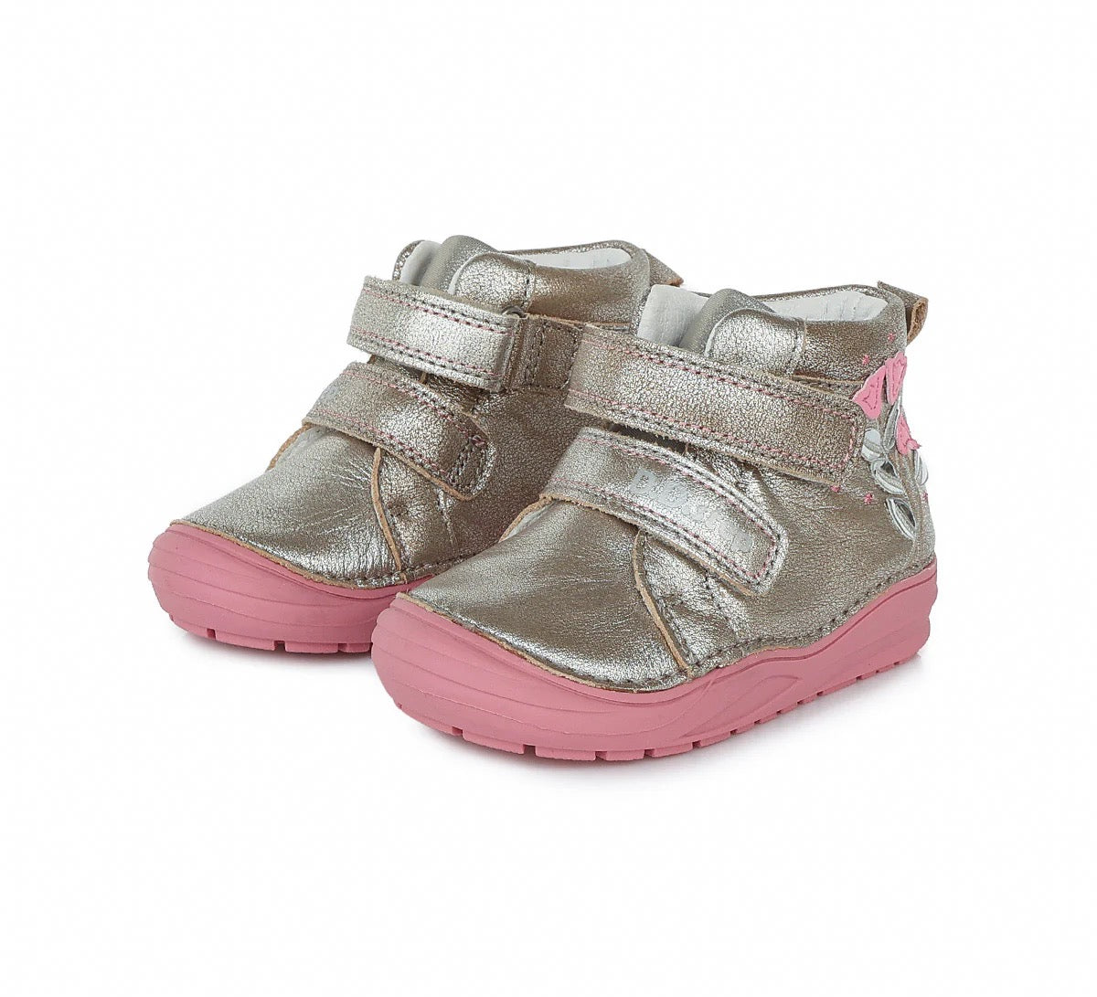 Ghete din piele naturalǎ - Silver Strălucitor