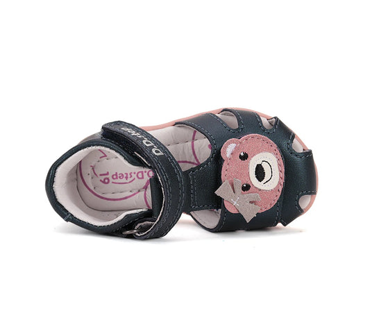 Sandale Barefoot Ursuleț din  piele naturală 100%