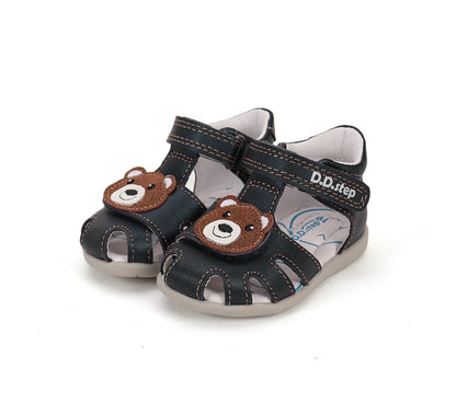 Sandale Barefoot Ursuleț din piele naturală 100%