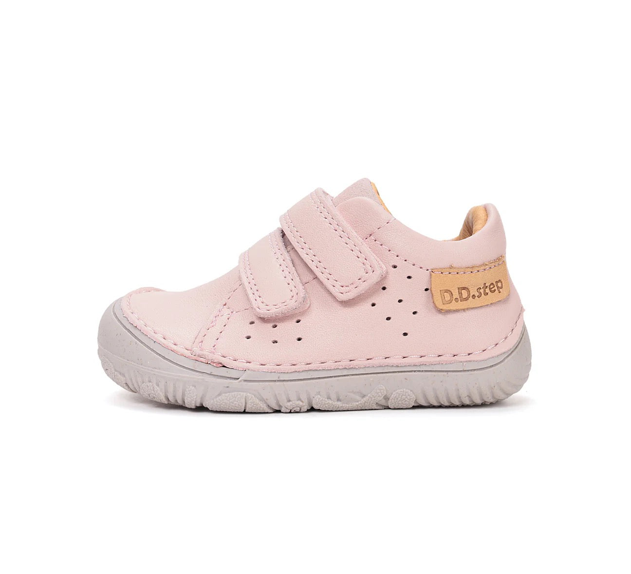 Pantofi Barefoot din Piele Naturală - "Light Pink"