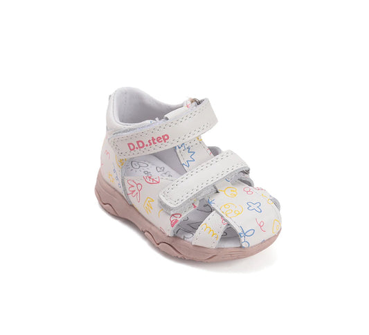 Sandale Piele Naturală Fete – Summer Flowers
