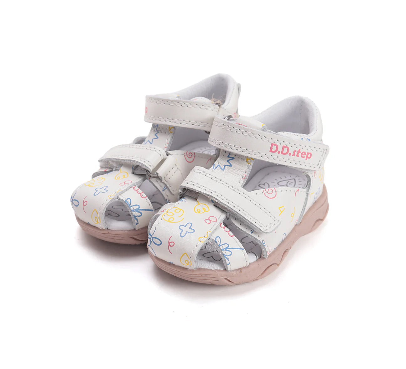Sandale Piele Naturală Fete – Summer Flowers
