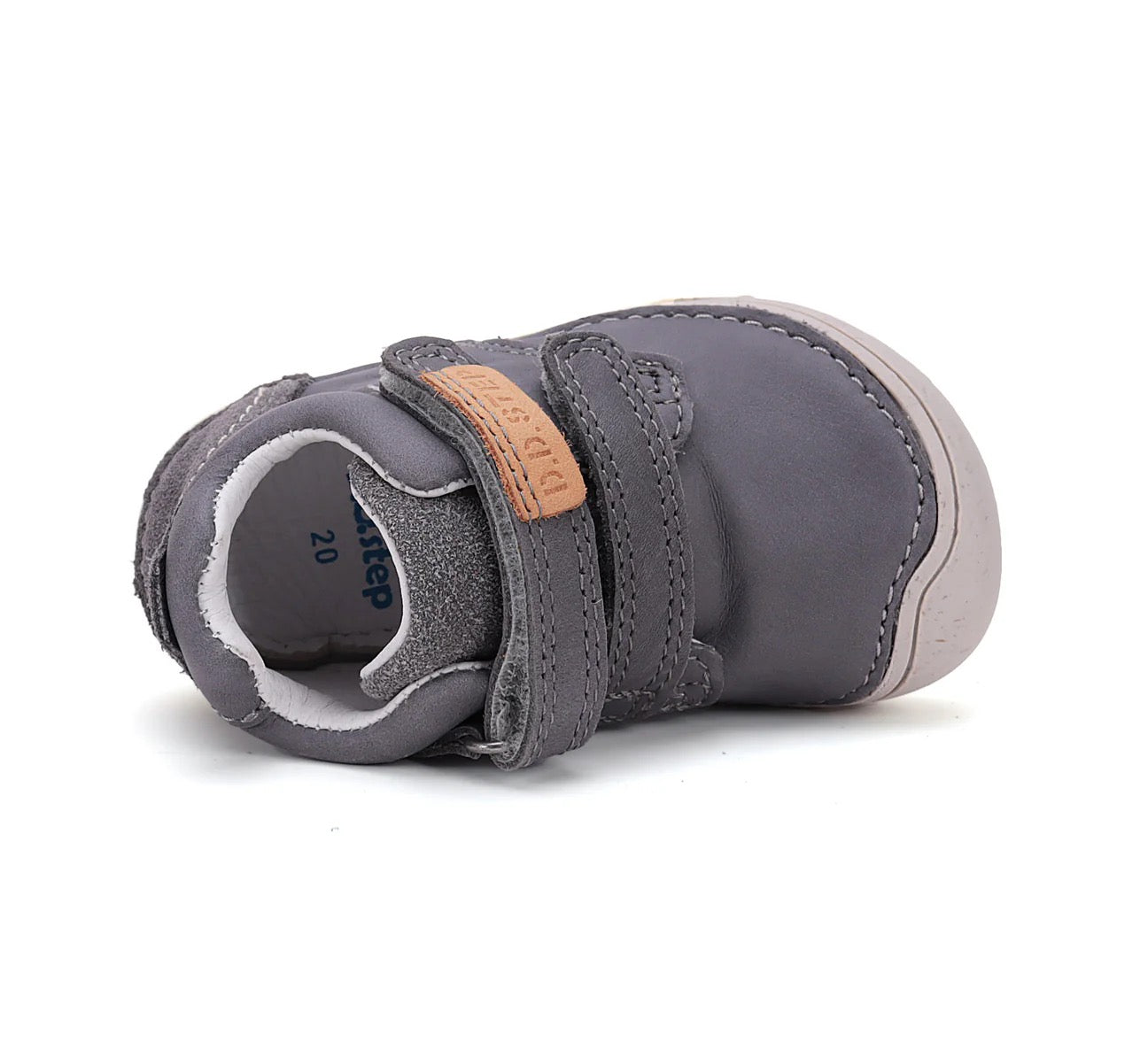 Pantof Barefoot din piele naturală - ''Light Gray''