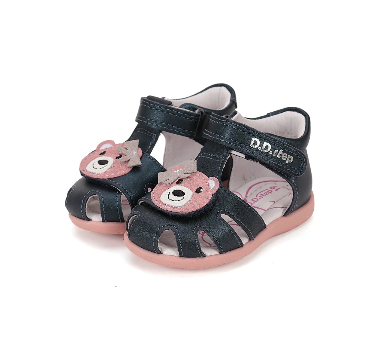 Sandale Barefoot Ursuleț din  piele naturală 100%