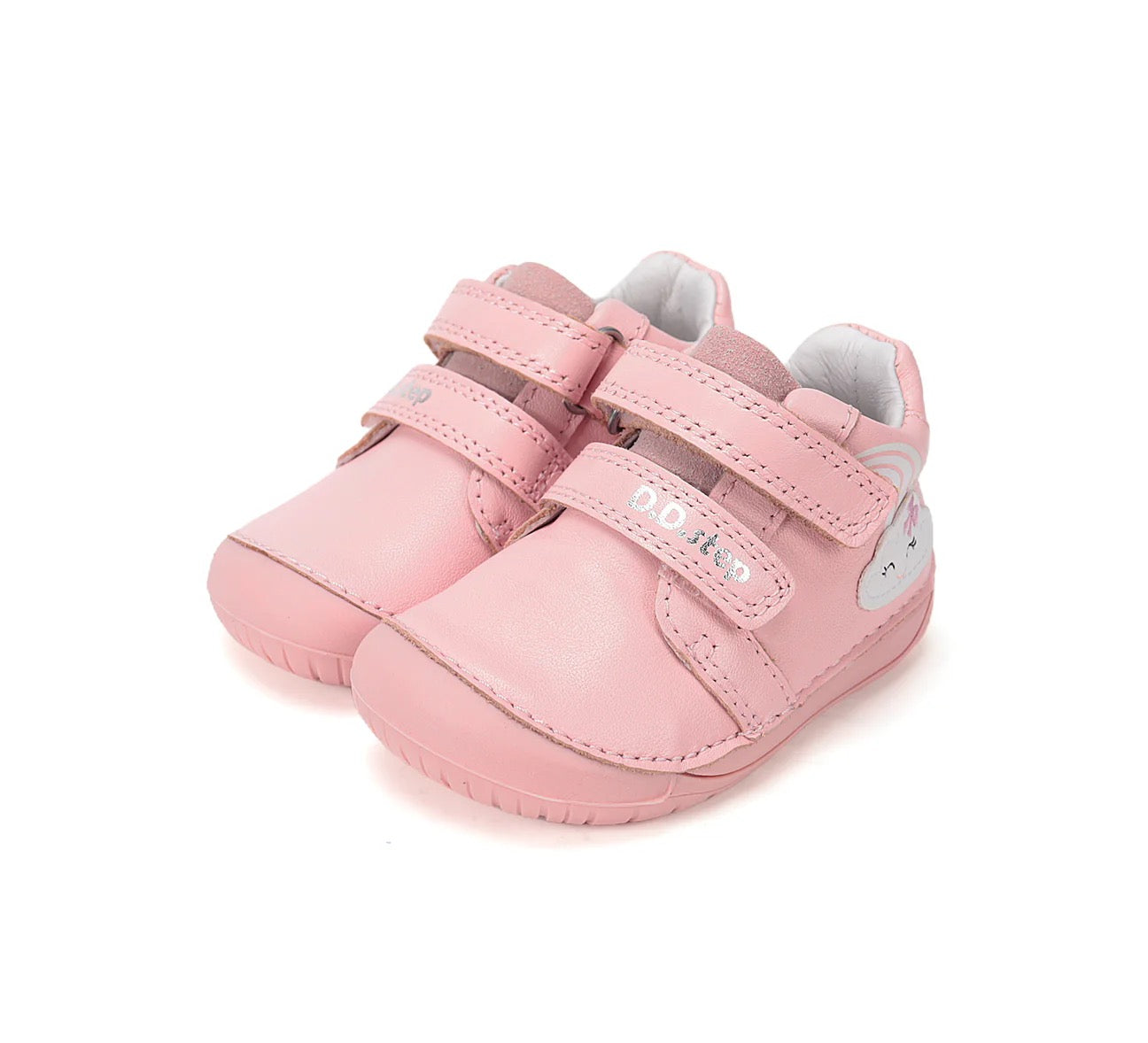 Pantofi Barefoot din Piele Naturală - “Happy Rainbow"