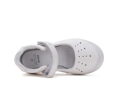Pantofi Barefoot deschiși din piele naturală Snow White