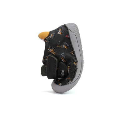 Pantofi Barefoot – piciorușe sănătoase ,, Buldoexcavatoare ''