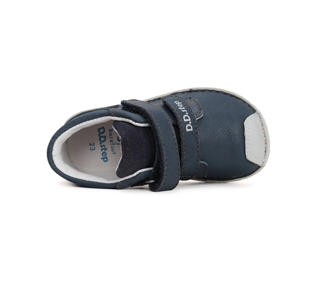 Pantofi Barefoot din Piele 100% Naturală - "NavyBlue Elegance"