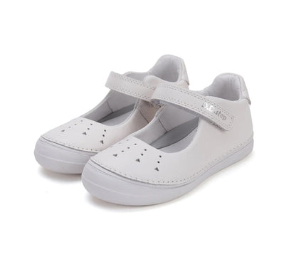 Pantofi Barefoot deschiși din piele naturală Snow White