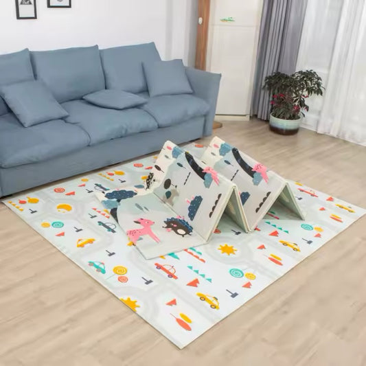 Covoraș de joacă pliabil XXL Bambi/Drumuri