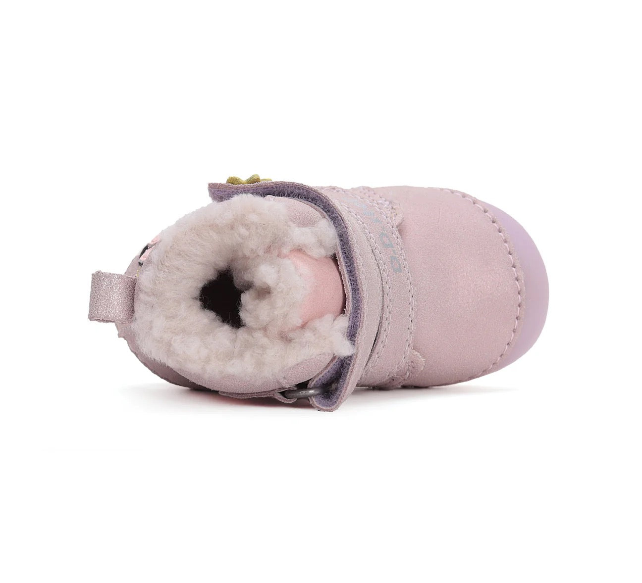 Ghete barefoot îmblănite din piele naturală -,,Buburuza”