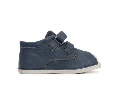Pantofi Barefoot din Piele 100% Naturală - "NavyBlue Elegance"