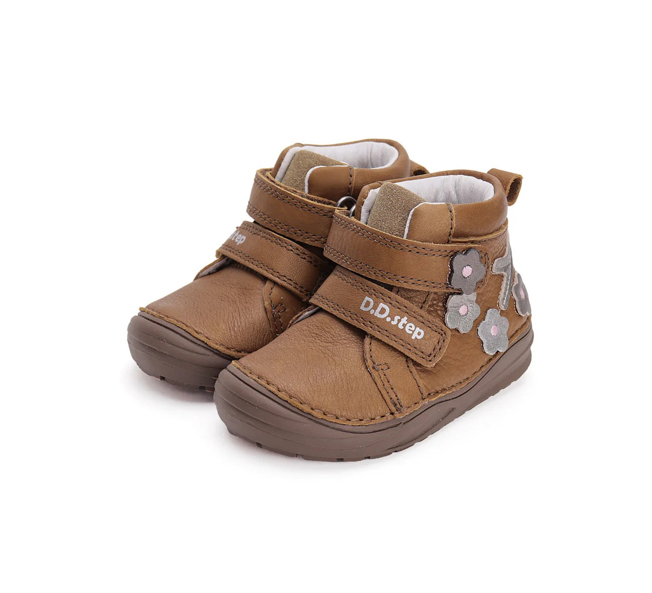 Ghete din piele naturală "Flori de Toamnă"