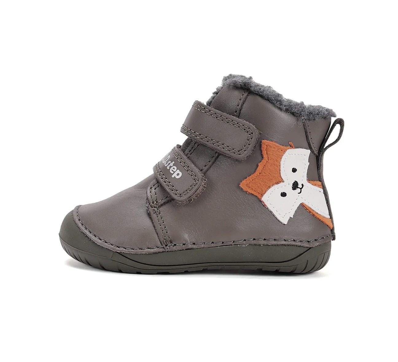 Ghete barefoot îmblănite pentru băieți – ,,Winter Fox”