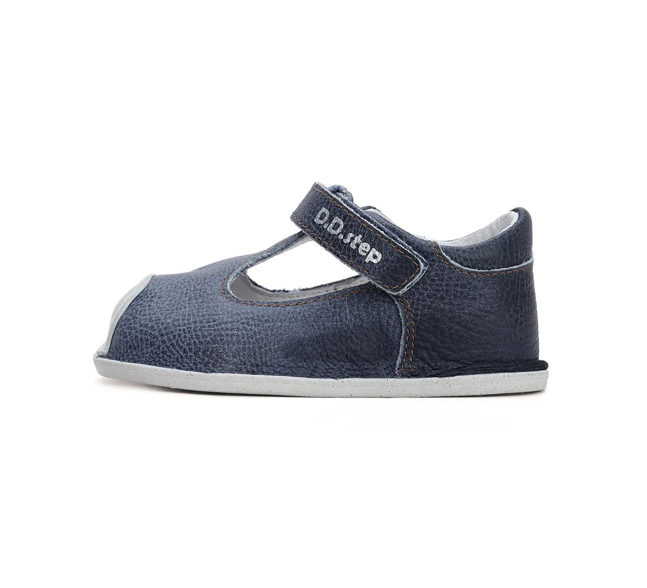 Pantofi Barefoot din Piele 100% Naturală  "Bleumarin Elegance"
