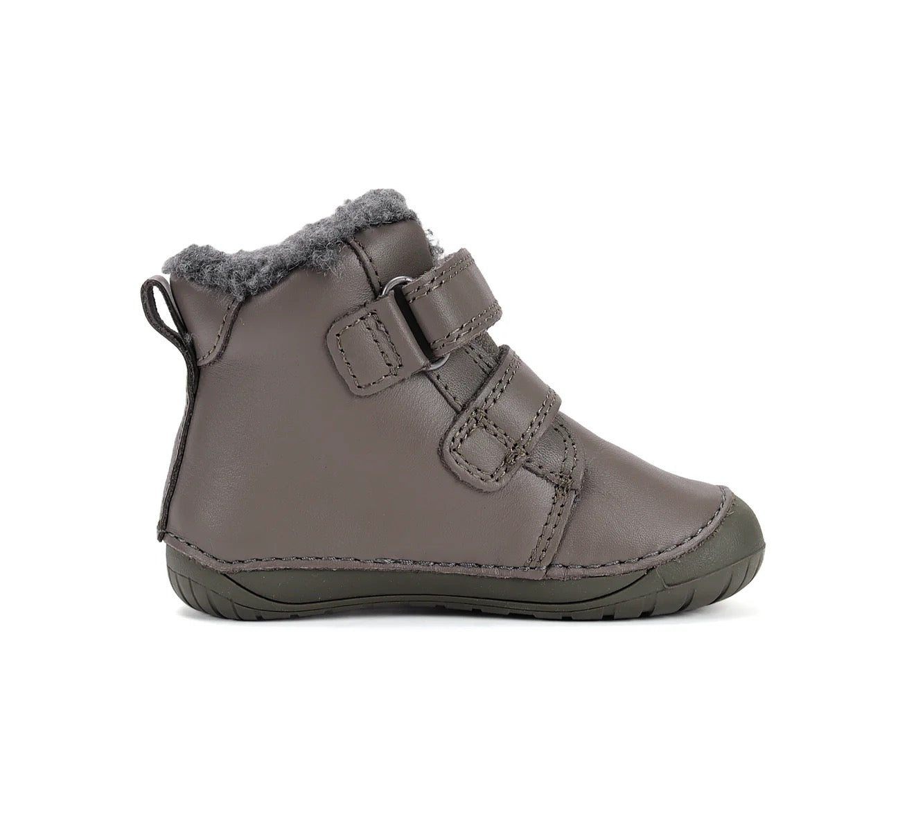 Ghete barefoot îmblănite pentru băieți – ,,Winter Fox”