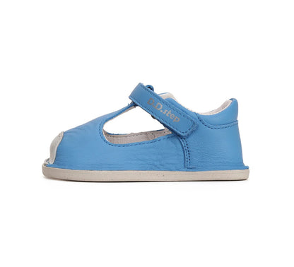 Pantofi Barefoot din Piele 100% Naturală  "Blue Elegance"