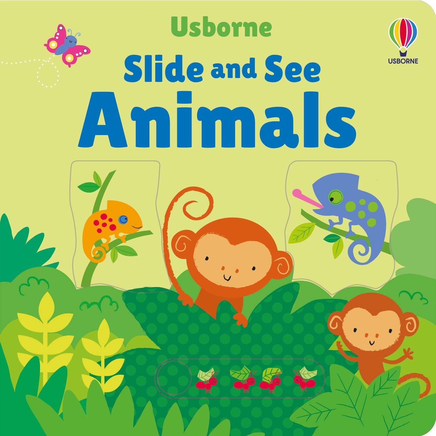 Carte interactivă cu panouri glisante – Animale jucăușe (0 luni+)