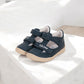 Pantofi Barefoot deschis din piele naturală-NavyDream