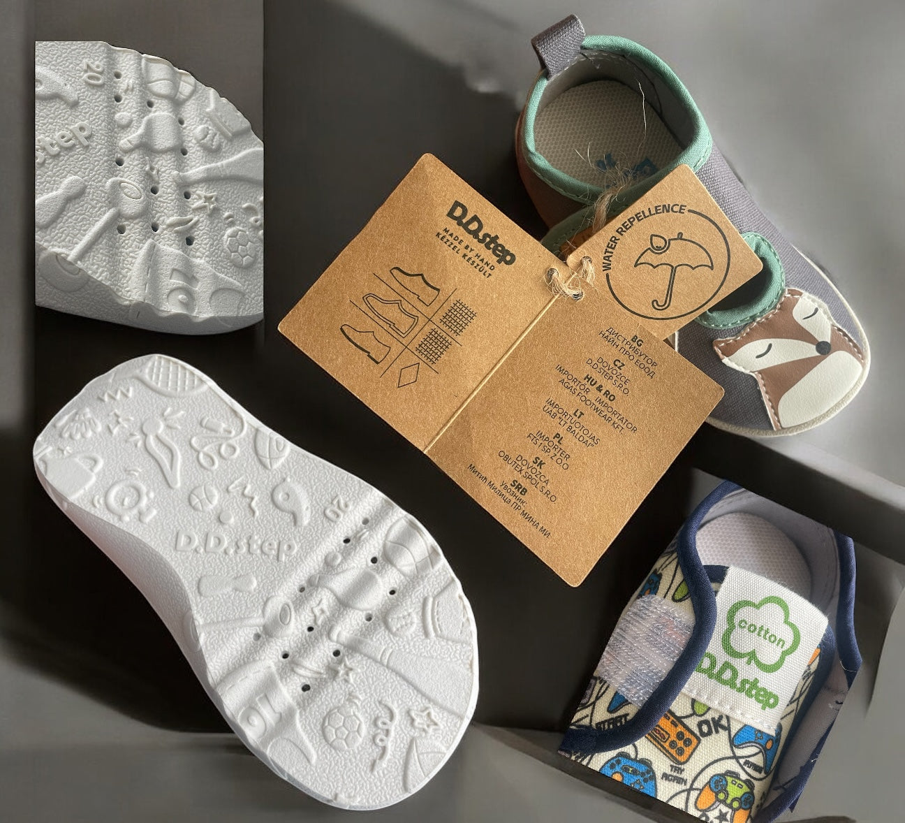 Pantofi barefoot de interior ,,Little Fox''