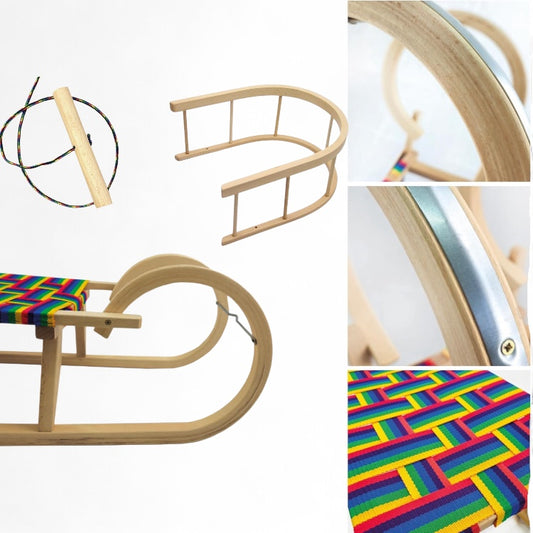 Sanie din lemn Family 120 cm