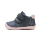 Pantofi barefoot  din piele naturală - Blue Atumn Flowers