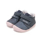 Pantofi barefoot  din piele naturală - Blue Atumn Flowers