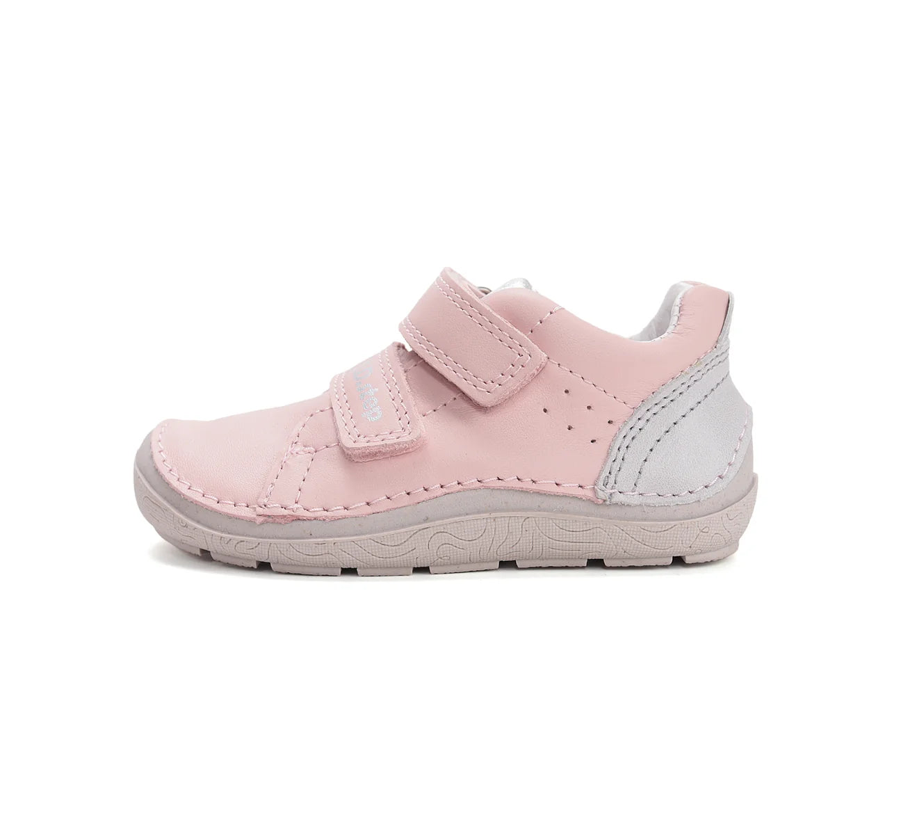 Pantofi barefoot pentru copii din piele naturală- Pink Confort