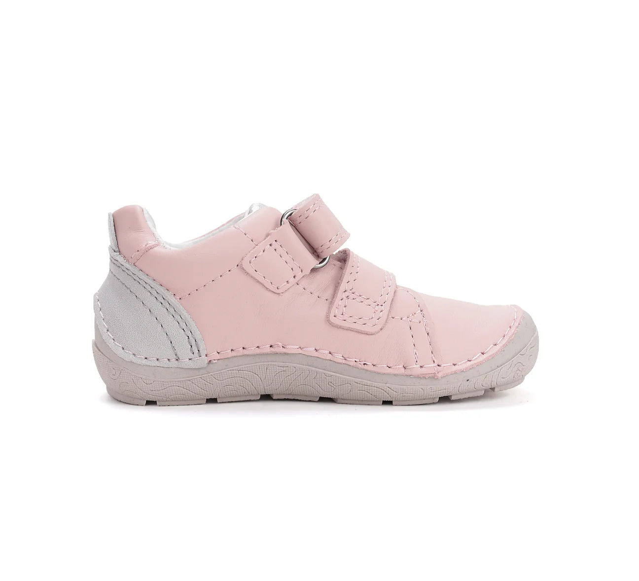 Pantofi barefoot pentru copii din piele naturală- Pink Confort