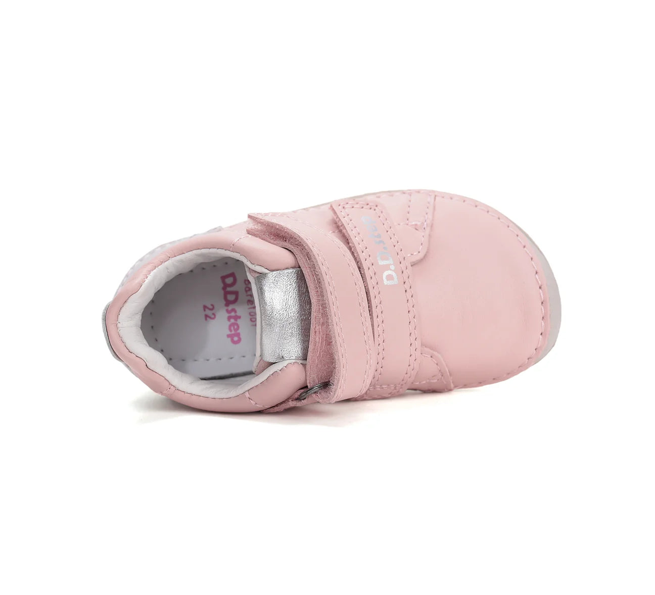 Pantofi barefoot pentru copii din piele naturală- Pink Confort