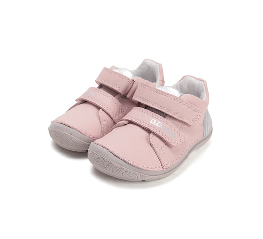 Pantofi Dd step barefoot pentru copii din piele naturală- Pink Confort