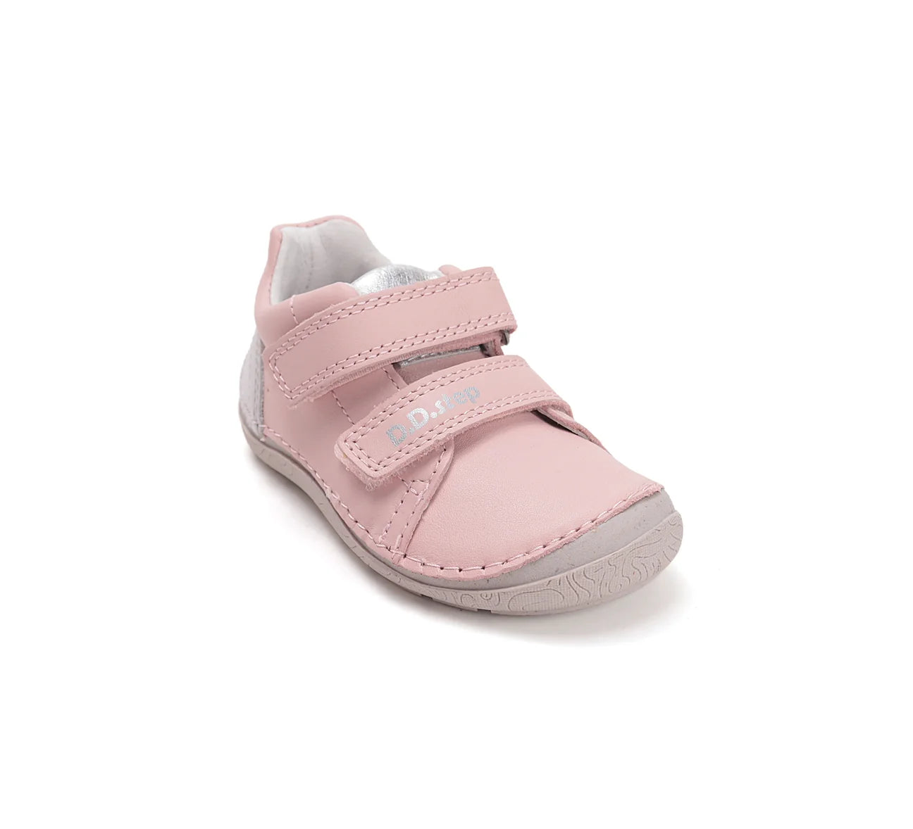 Pantofi barefoot pentru copii din piele naturală- Pink Confort
