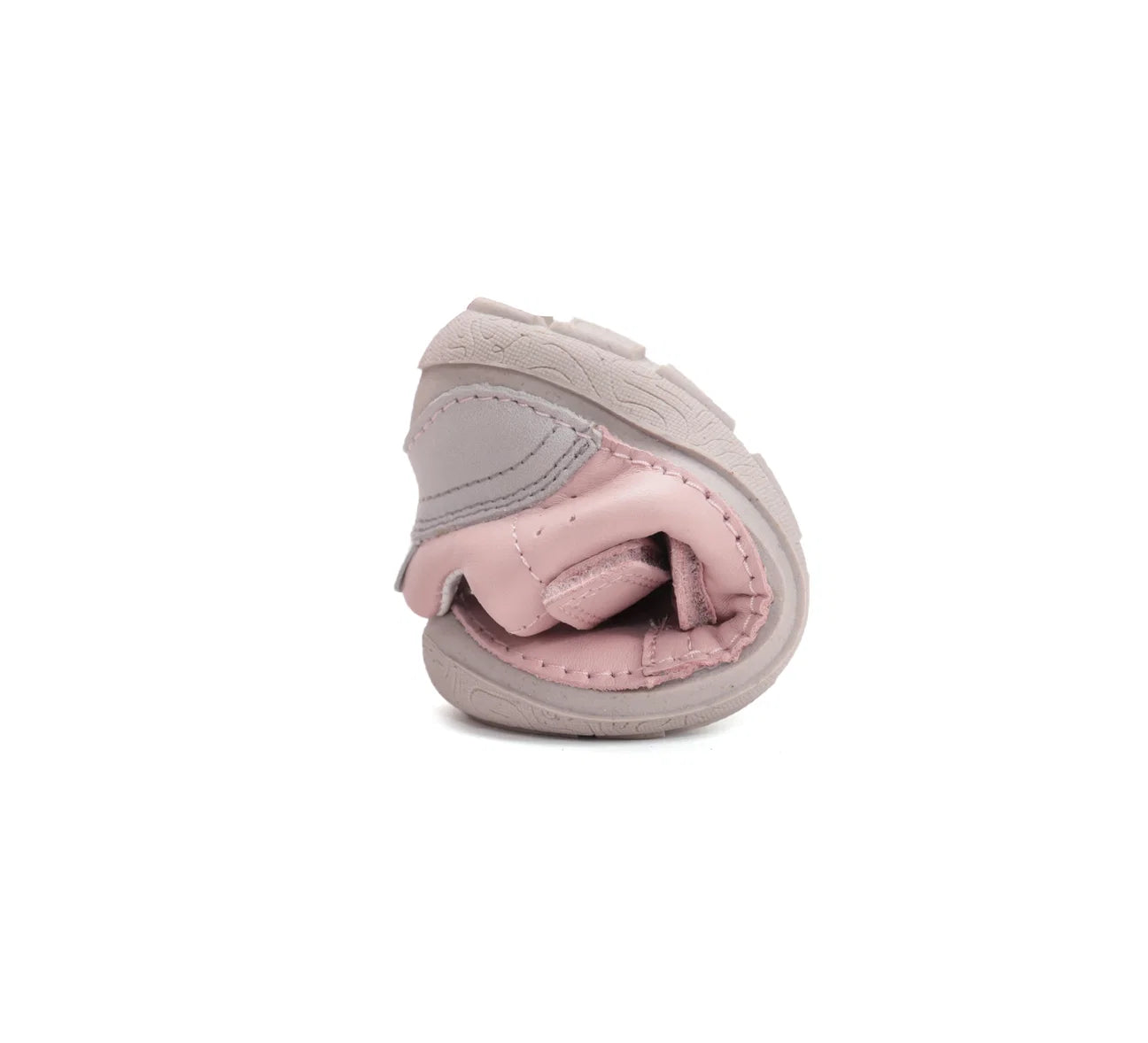 Pantofi barefoot pentru copii din piele naturală- Pink Confort