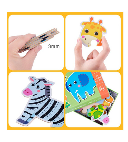 Set 6 puzzle-uri animale