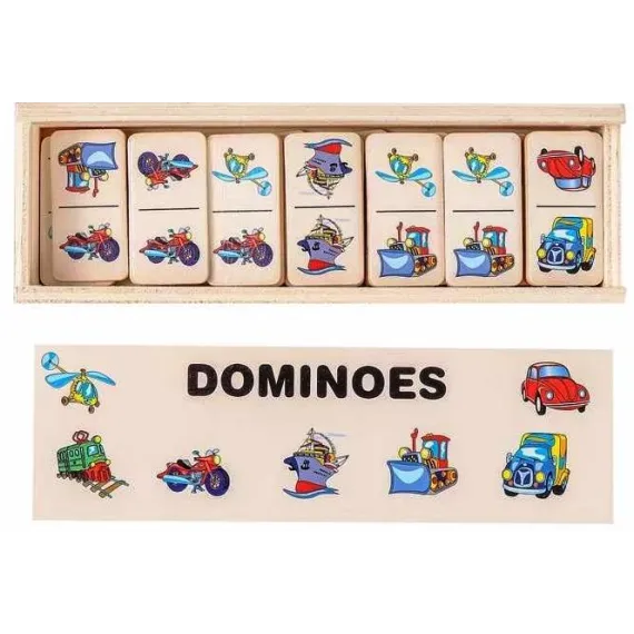 Domino din Lemn cu 28 de Piese